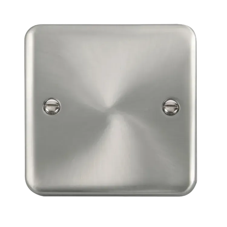 DPSC060 - Click Deco Plus 1 Gang Satin Chrome Blank Plate DPSC060