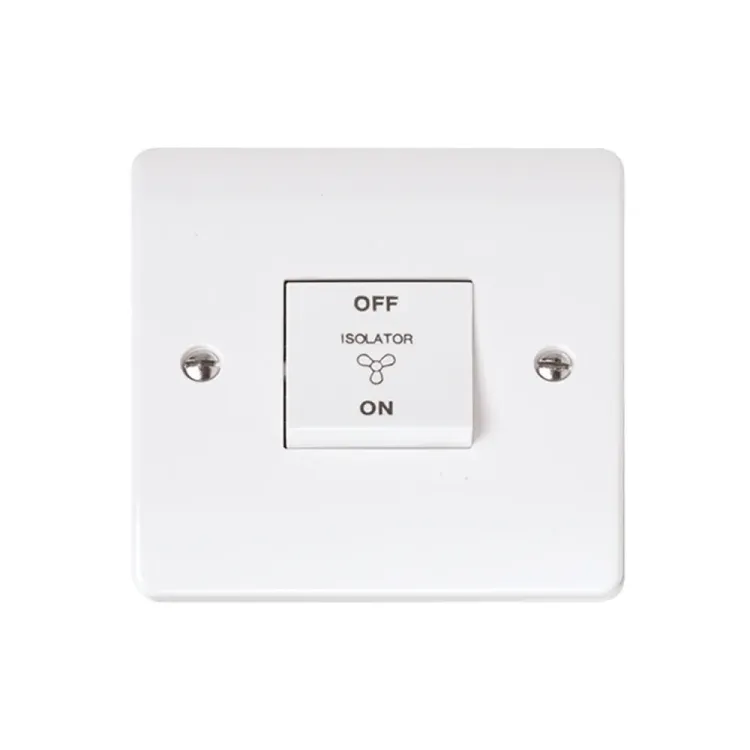 Click CMA020 10A fan isolator switch polar white single gang