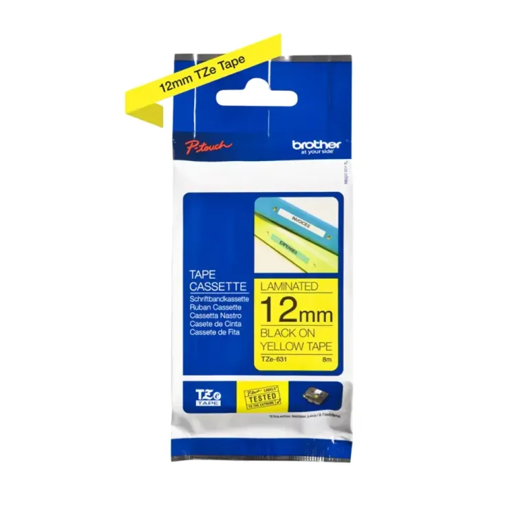 12mm Brother labelling tape for P-touch printers