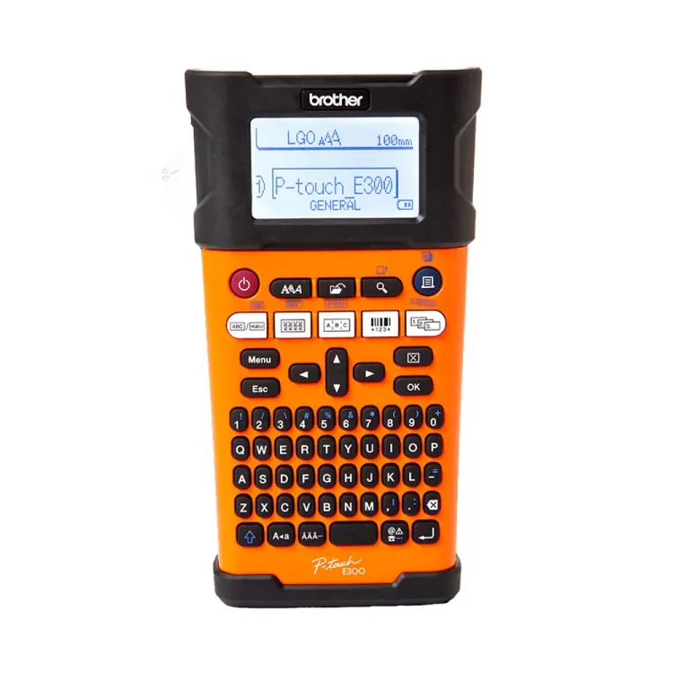 Brother P-touch E300VP Labeling Machine with backlit display