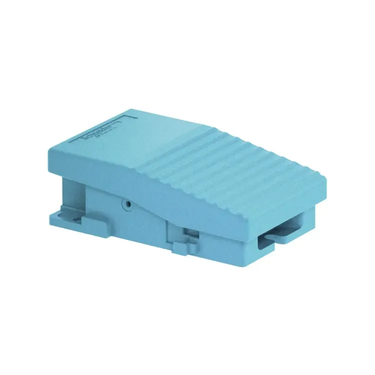 Schneider Electric Harmony XPEM110 blue metal foot switch, 1NO+1NC, IP66-rated