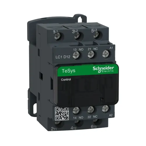 Schneider TeSys D 12A 3P Contactor LC1D12P7 front view