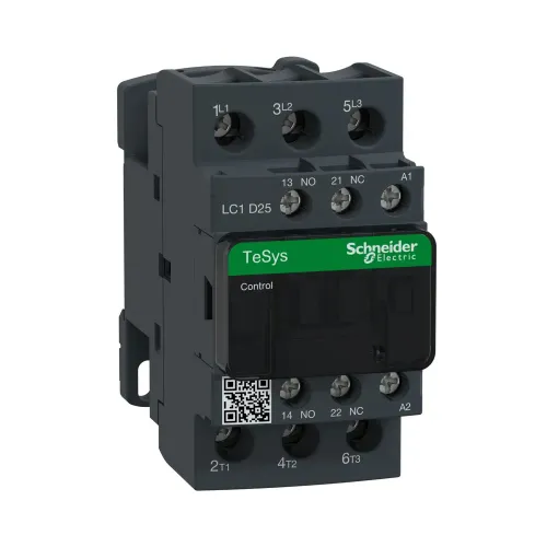 Schneider TeSys D 25A 24V DC 3P contactor LC1D25BD product image