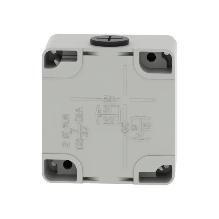 Schneider Control Station 2 Way Metal 49mm Deep back view