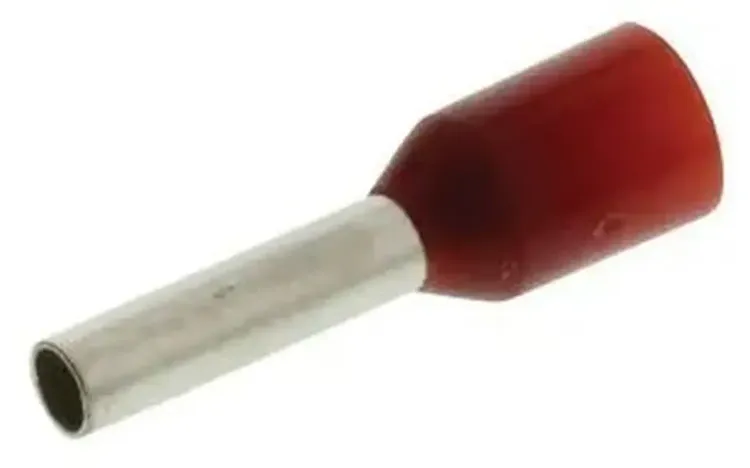 273360 - Bootlace Ferrule 1.5 X 8mm Twin 100 Pack Red