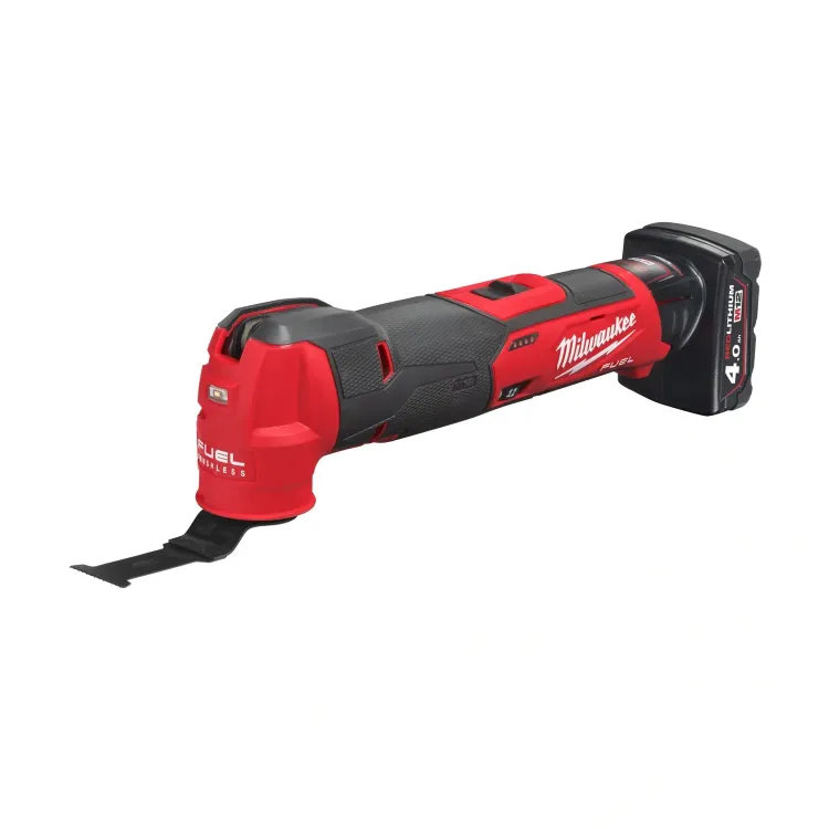 Milwaukee M12 FUEL multi-tool kit with batteries and charger