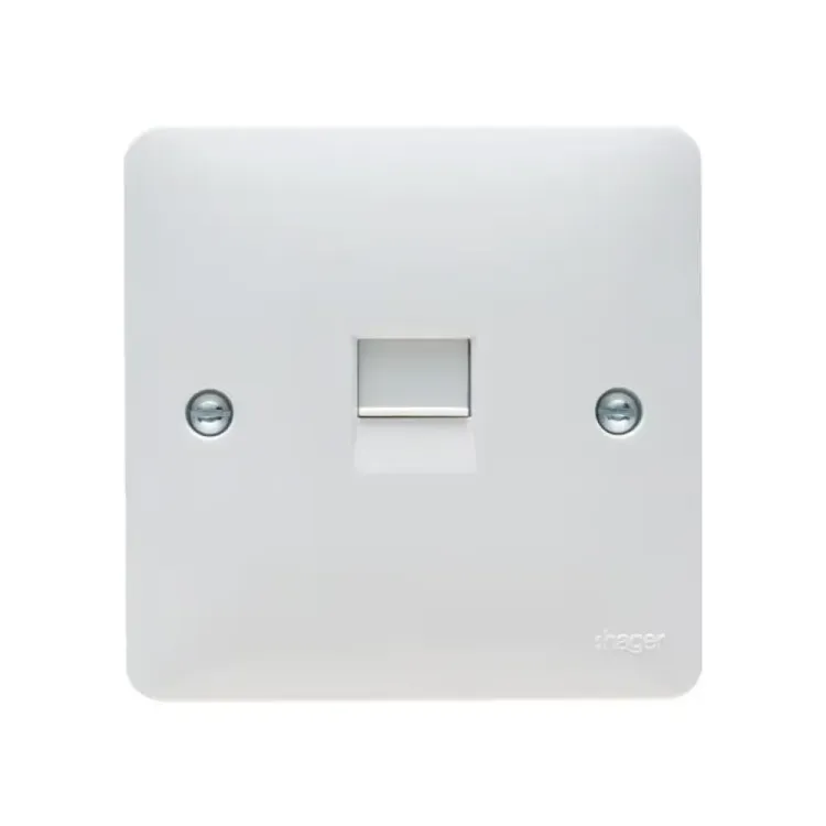Hager RJ11 Socket in White