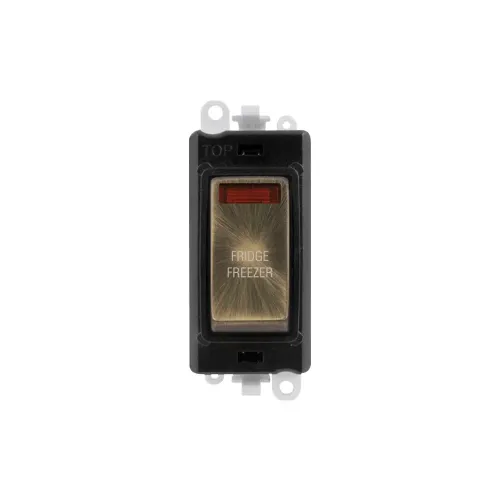 GM2018NBKAB-FF 20A DP switch module with 'Fridge Freezer' engraving