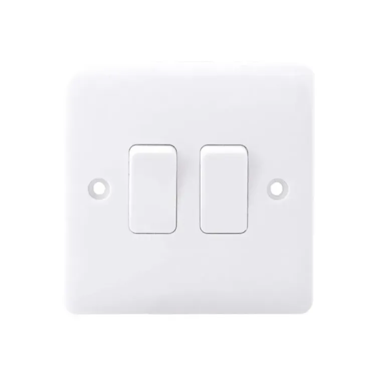 Iona 2 Gang 2 Way Slimline Flush Plate Switch