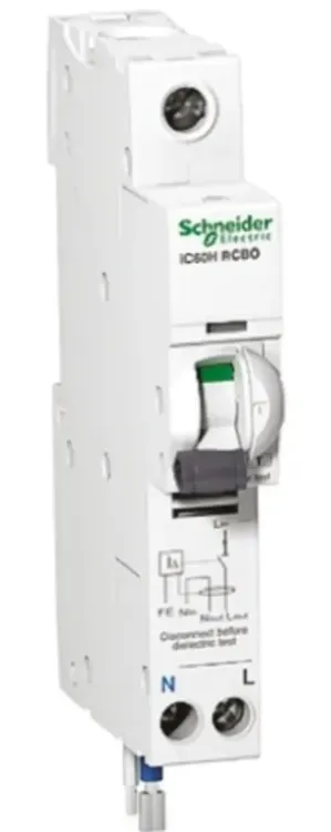 A9D31820 - Schneider RCBO Acti9IC60H 20A B 30mA 10kA