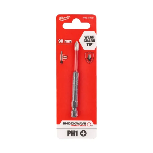 Milwaukee SHOCKWAVE IMPACT DUTY bit PH1 x 90mm