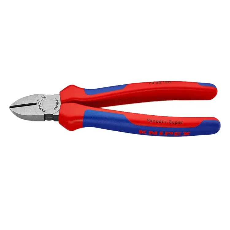 7002180 - Knipex 180mm Diagonal Side Cutters C/W Multi Component Grips 70 02 180